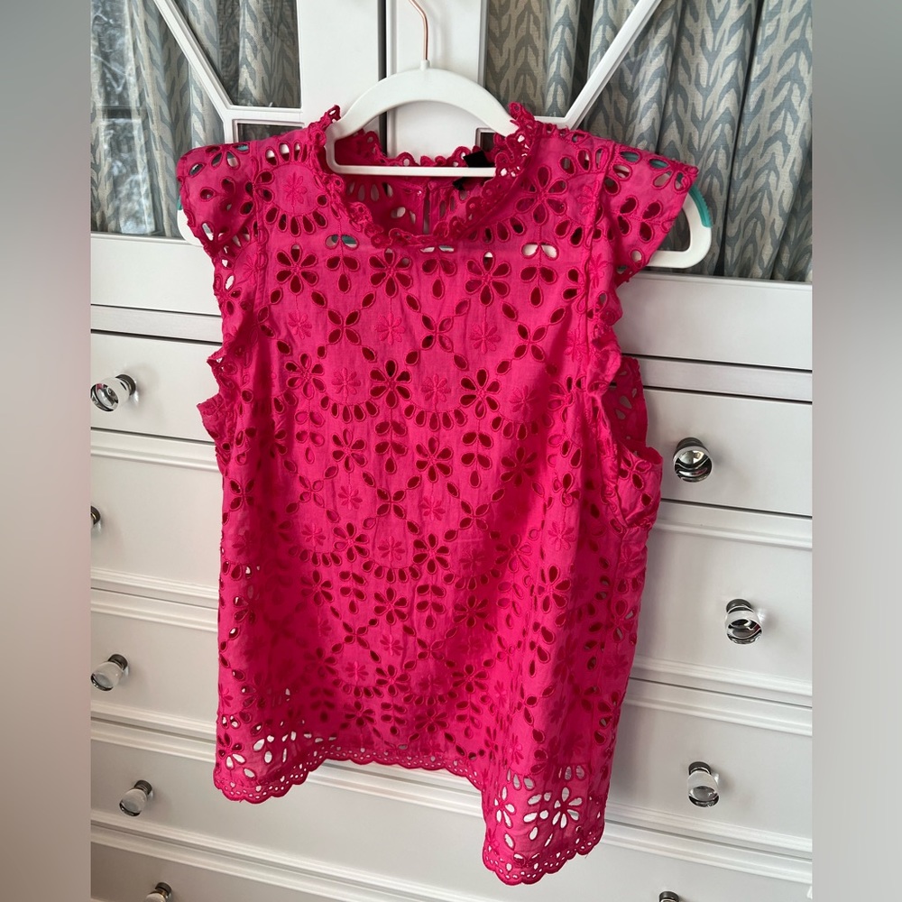 J. Crew Women’s Sleeveless Eyelet Top